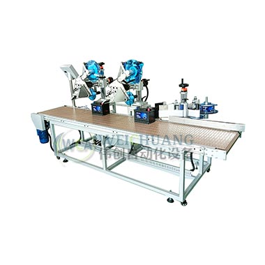 蓄電池多面貼標(biāo)機-三標(biāo)頭